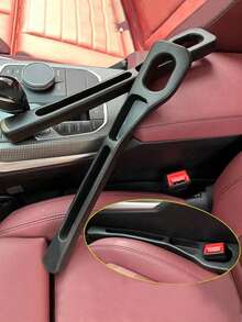 2 件汽车座椅缝隙填充物，双槽设计，汽车内饰配件，手机和钥匙收纳盒，汽车缝隙垫，座椅缝隙填充物 - 彩色 - 查看 3