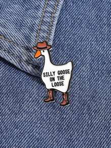 1pc Creative Cartoon Duck Decorative Brooch Pin, Suitable For Backpacks, Clothes, Hats, Accessories, Great Gift For Friends
