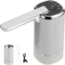 Pompa elettrica d'acqua portatile e pieghevole, con flusso regolabile - ricaricabile USB, batteria al litio 1200mAh, adatta per uso domestico, regalo perfetto per vacanze o San Valentino, dispenser d'acqua domestico | Design della pompa moderno | Pompa ricaricabile USB