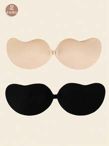 Reusable Seamless Front Closure Silicone Invisible Push Up Bra, Breathable Skin-Friendly, Suitable For A-D Cup, Low-Cut Backless Dresses - Multicolor - View 8