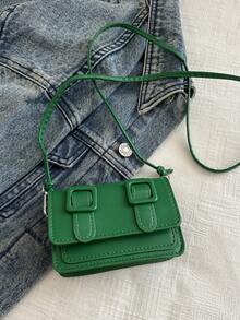 Mini Fashionable Solid Color Minimalist Flap Shoulder Bag, Suitable For Shopping, Wallet Storage, Young Women, College Students, Newlyweds, Office Ladies, Etc. Ideal For Office, University, Work, Business, Commuting, Outdoor Activities, Travel And Excursions.