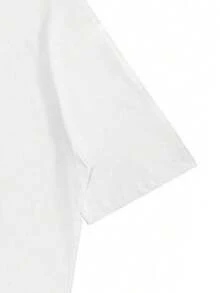 Herren süßes T-Shirt mit Buchstaben-Muster, geeignet für den Sommer, modisch führend