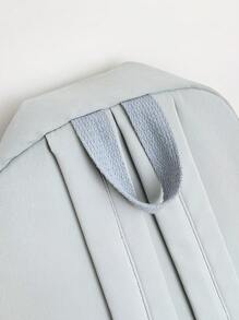 时尚纯色大容量女士背包，适合中学生和大学生的校园返校书包，轻便休闲户外旅行度假背包，多功能拉链开合日常通勤办公室背包