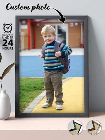 1 pieza, marco opcional, pintura en lienzo personalizada. Personaliza tu foto de campus familiar para preservar preciosos recuerdos del campus, impresión HD, preservando recuerdos, guardando momentos hermosos, fiesta de cumpleaños, aniversario, regalo de arte único y perfecto