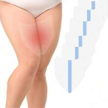 10/40pcs Invisible Thigh Inner Anti Chafing Stickers,Anti-Chafing Thigh Bands,Thigh Tapes Chafe,Transparent Protection Skin Patches For Women's Inner Thighs And Calves For Comfort And Protection - Transparent - View 11