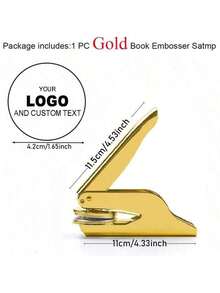 1pc Custom Embossed Stamp, Customized Steel Seal Stamp For Envelopes, Books, Company Logos, Restaurant Towels, Personalized Embossed Stamps For Books, Small Wedding Invitations Decor, Rose Gold Handle,Multi-Functional, ,Ornamental,Reusable,Exquisite,Stylish,High-Quality,Colorful,Modern,Custom,Personalized,Unique,Ideal Gifts For Him,Ideal Gifts For Her,Boyfriend,Dad,Girlfriend,Mom,Family,Friends,Tea Room,Home,Garden,Office,For Anniversaries,For Valentine's Day,For Mother's Day,For Birthdays,For Father's Day,For Graduation,For Weddings,For Housewarming,Multi-Functional, ,Ornamental,Reusable,Exquisite,Stylish,High-Quality,Colorful,Modern,Custom,Personalized,Unique,Ideal Gifts For Him,Ideal Gifts For Her,Boyfriend,Dad,Girlfriend,Mom,Family,Friends,Tea Room,Home,Garden,Office,For Anniversaries,For Valentine's Day,For Mother's Day,For Birthdays,For Father's Day,For Graduation,For Weddings,For Housewarming - Multicolor - View 9