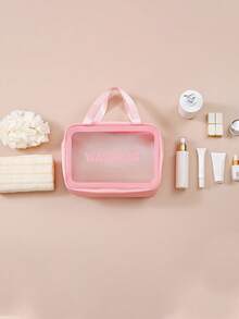 3个/1个大容量防水化妆包，透明便携设计，双手柄 - 非常适合存放化妆品和洗漱用品。化妆包，化妆品收纳包，洗漱包，化妆袋，旅行包，返校必备。PVC透明化妆包，洗漱包，便携式防水化妆品旅行包，大容量多功能，可悬挂洗漱包，资料包，行李包，手提包，内衣包，鞋袋，衣物收纳包，护肤品收纳包，女士旅行收纳包，美容工具收纳包，洗漱包