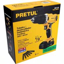 TALI-20P2, Taladro inalámbrico 1/2", 1 batería Ion Litio 2 Ah, 2 velocidades, 20 V - Tipo de Enchufe A USA (110-127V) - Ver 5