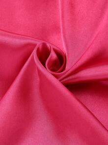 Girls Pajamas, Satin Silky Pjs Set Kids 2Pcs Button-Down Nightwear Sleepwear Gift For Kids - 玫紅色 - 查看 7