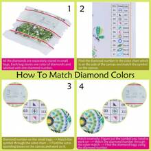 1 pieza Kit de pintura de diamantes de bricolaje para adultos, caja de pañuelos con patrón de globo aerostático arcoíris, adecuado para principiantes para hacer una caja de pañuelos con forma irregular con diamantes incrustados, decoración de escritorio, regalo artesanal de pintura de diamantes para el hogar