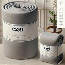 土耳其制造 单人床笠套装 | 140x200 厘米 | 30 厘米转角 | 2 个枕套 50x70 厘米 | 70% 纯棉 - 灰色 - 查看 1