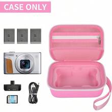 YYWSH-GWCASE Camera Case For Canon PowerShot G7X Mark II G7X Mark III SX740 HS SX720 HS Cute Camera Bag With Mesh Pocket Dividers For SD Cards And Other Accessories TravelReady Pink Case Only Z2q5 - Pink - View 2