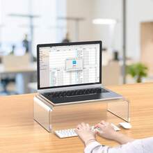 展示架 电脑增高架 电脑支架 显示器支架 增高架 办公电脑支架 键盘腕垫 显示器增高架 电脑增高支架 电脑底座 亚克力显示器支架 增高架 亚克力笔记本电脑支架