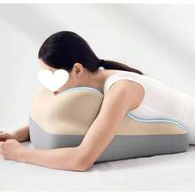 High-End Memory Foam Multifunctional Pillow,Lumbar Support ,For Outdoor Camping, Office Cushions,Home Bedding Essentials - 淺灰色 - 查看 3