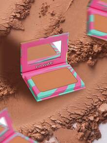 Misslyn Beach Please! Bronze Contouring Powder, Matte Bronze Powder, High Color Payoff, Fine And Smooth Texture, With Mirror, Face Contouring Bronze Powder, Long-Lasting Makeup Effect, Lightweight And Breathable, Smooth And Blendable - #58 Dusty Dune - 查看 5