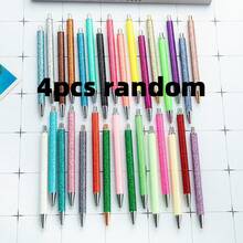 Push Button Gold Powder Ball Point Pen, Metallic Ballpoint Pen For Office & Student, Gift Stationery - Multicolor - View 10