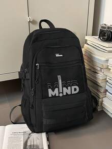 Large Capacity Multi-Compartment Unisex Backpack, Casual Lightweight Short Trip Luggage School Bag - Multicolor - View 14