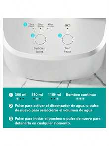 MOLOLAN Dispensador Agua Electrico, Dispensador de Agua Eléctrico Portátil, Bomba de Agua Garrafon, Bomba para Garrafon de Agua, 3 Niveles de Salida de Agua, Carga USB, Bombeo Rápido,Dispensador de Agua Potable Bomba de bajo Ruido Carga USB Bomba de automática Water Dispenser Dispensador de Botella de Agua portátil eléctrico para Cocina Hogar Oficina (Blanco) - Blanco - Ver 9