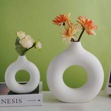1件/2件花瓶模具，花瓶石膏模具，樹脂環氧樹脂模具，花瓶裝飾製作，節日居家聚會氛圍裝飾模具 - 白色 - 查看 1