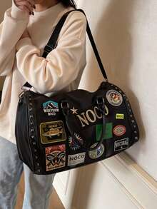 Retro Commuter New Multi-Function Handbag, Travel Bag, Large Capacity Short-Distance Business Trip Bag, Travel Bag, Luggage Storage Bag, Carry-On Bag, Dry And Wet Separation, Lightweight, Student Large Tote Bag, Simple Multi-Function Gym Bag, Shoulder Strap Commuter Travel Bag Bag For School School Accessories School Stuff Travel Essentials Holiday Vacation Duffle Bag Luggage Suitcase Travel Bag For Women