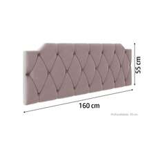 Kelly Upholstered Headboard For Double, Queen And King Beds – Wall Mounted, Modern Style, Comfort And Durability - Màu hồng gỉ - Xem 7