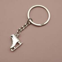1 件时尚可爱的锌合金溜冰鞋钥匙扣，非镀贵金属，可爱风格，男女通用汽车配件哥特 Y2K