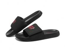 Skechers 男士简约透气缓震轻便休闲运动拖鞋，春夏季 - 黑色 - 查看 2