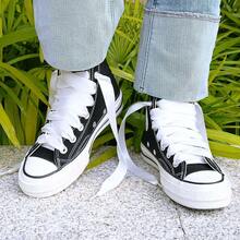 Flat Colorful Satin Shoelaces, 3/ 4inch Width, Women's/Girls' Shoelaces, White, 47inch (120) Cm: Clothing, Shoes, And Jewelry - 白色絲帶 - 查看 5