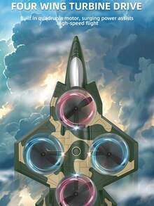 4DRC Model samolotu dla dzieci, samolot zdalnie sterowany, akrobacje z regulacją wysokości, zabezpieczenie przed upadkiem, materiał piankowy, szybowiec grawitacyjny, światła efektowe, quadrocopter, akcesoria w losowych kolorach - Czarne - Zobacz 6