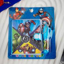 Disney 1/2 buc Caiet cu desene animate Disney, Caiet pentru studenți, Caiet Marvel Set cu pix, Papetărie cu pandantiv, Carte de materiale, Blocnotes, Papetărie școlară, Premii pentru studenți, Blocnotes pentru petreceri, Rechizite de papetărie școlară, Specific biroului, Pix pentru examen