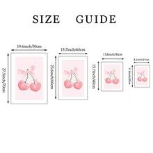 3 tranh màu nước hình nơ hồng, tranh vẽ trên vải canvas nữ tính, thích hợp trang trí phòng ngủ, phòng khách, văn phòng, phòng ký túc xá sinh viên, không khung. - Nhiều màu - Xem 5