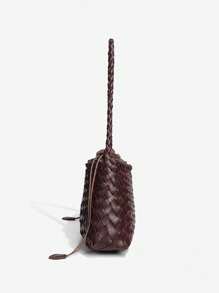 Handmade Woven Underarm/Shoulder Bag, 2025 New Versatile Casual Retro Vegetable Basket Handbag & Shoulder Bag