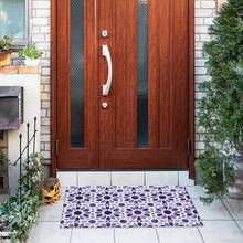 Floral Boho Welcome Door Mats Doormat Outdoor Indoor Entrance, Indoor Door Mats For Entryway, Entrance Door Mat, Non-Slip Rubber Backing Doormat Low Profile Welcome Door Mat For Entryway Indoor Outdoor Rug For Front Door, Entrance, Kitchen,Yard-16"X24", 18"X30" - 紫色 - 查看 2