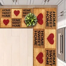 1pc, Trang trí nhà cửa, Nhà bếp là trái tim của ngôi nhà, Họa tiết trừu tượng, Thảm bếp chống trượt bằng đất sét diatomite, Thảm, Thảm trải sàn, Hình chữ nhật in 3D, Thích hợp cho phòng khách, phòng ngủ, hành lang, phòng tắm, phòng giặt - Thảm polyester, Thích hợp cho trang trí nhà cửa trong nhà và ngoài trời - Nhiều màu - Xem 6