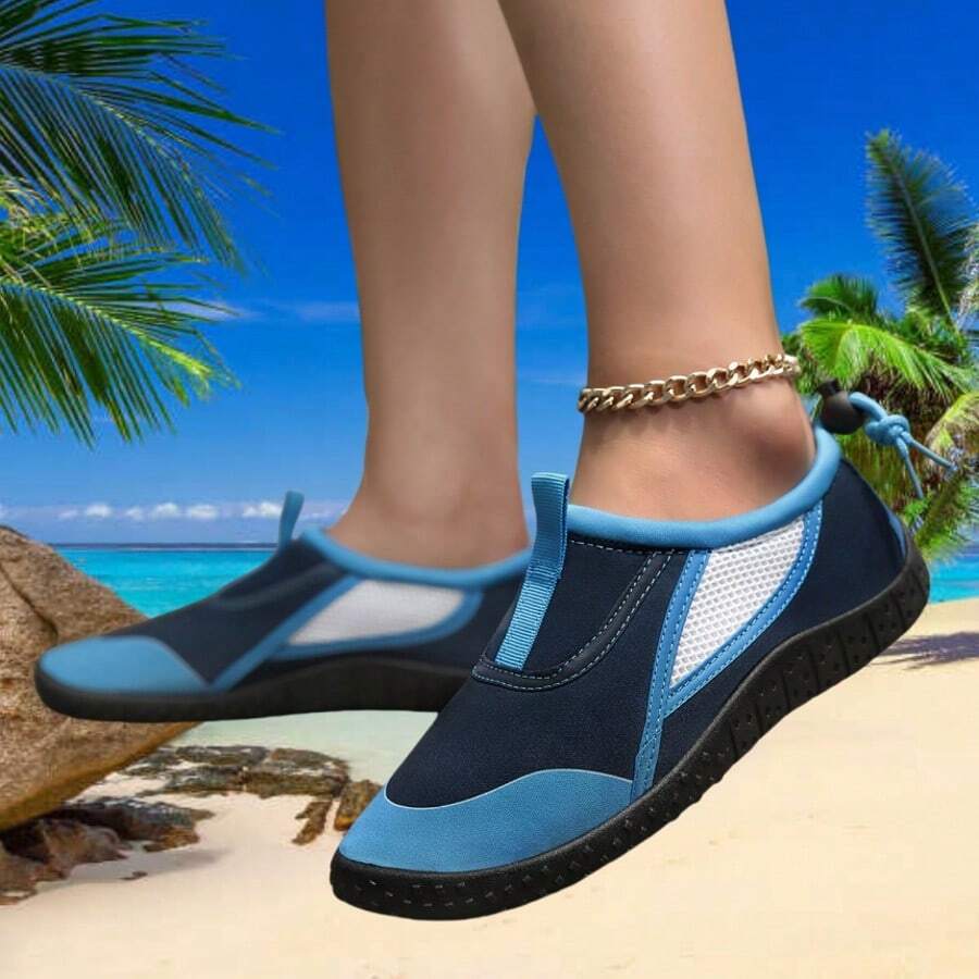 适合赤脚爱好者的情侣水鞋，软底女士沙滩鞋，适合游泳、潜水、户外速干夏季凉鞋，钓鱼水鞋，防滑透气涉水鞋