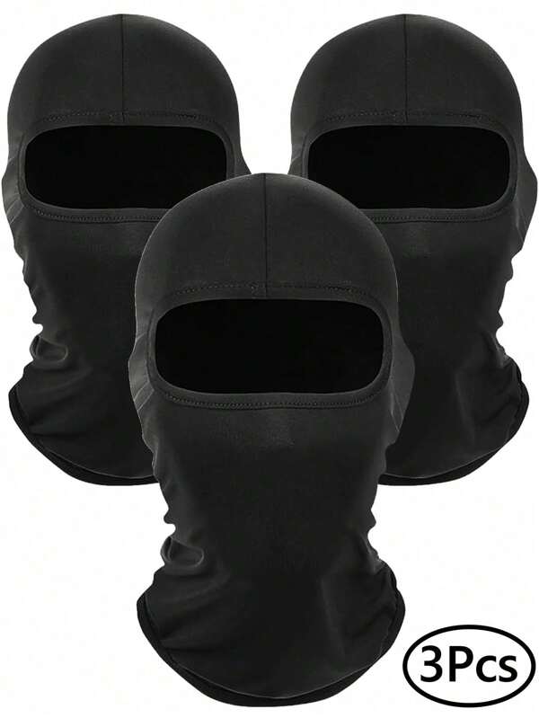 3Pcs/1 Balaclava Face Mask For Men And Women – Skiing, Snowboarding, Motorcycle, Sun Protection & Wind Protection Summer Cooling Neck Gaiter, Protector Motorcycle Ski Scarf For Men/Women