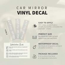 3X Calcomanía para espejo retrovisor "Conduce con cuidado, te amamos", Pegatina para espejos de coche, Pegatinas para automóviles de mujeres, Pegatina para espejo "Te amo, conduce con cuidado" - Conduce con cuidado, te amo - Ver 3