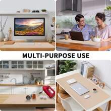 80 X 40 Cm Beige Extended Mouse Pad, Writing Pad, Office Desk Mat, Desktop Protector, Anti-Glare, Anti-Scratch, Waterproof PU Leather + Anti-Slip Velvet Surface, Multiple Sizes & Colors Available, Modern Home Decor Pad, Leather Desk & Coffee Table Pad, Laptop Protector, Washable & Reusable Extra Large Computer Mouse Pad, Easy To Clean Office & Study Supplies Gaming Mouse Pad