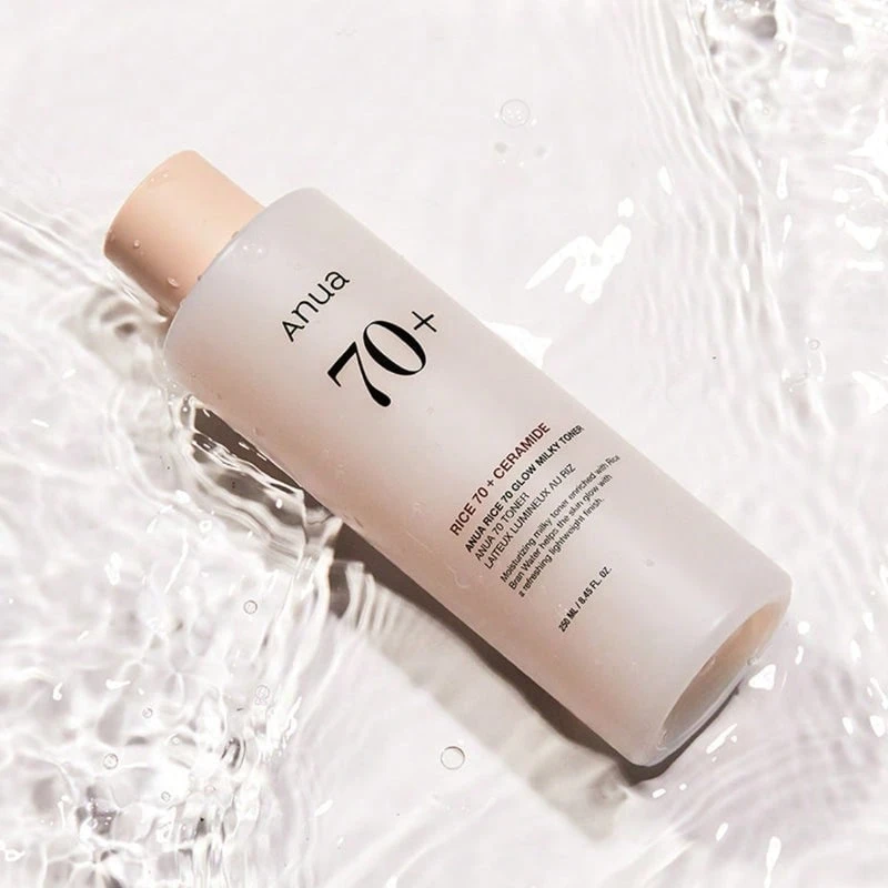 ANUA Rice 70 Glow Milky Toner 250ml – Rice Milky Face Toner, Hydrating & Illuminating, Radiance Care For Soft And Glowing Skin - Niacinamide - View 1