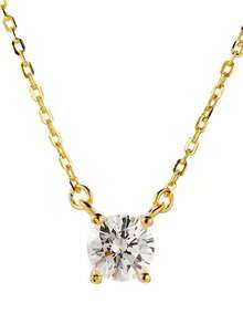 1 S925 Sterling Silver Moissanite Pendant Women's Necklace Temperament Fashion Everything Small Gift Belt Moissanite Certificate And Exquisite Packaging Box - Gold - View 5