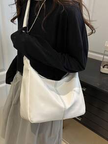 灯芯绒休闲百搭日系单肩斜跨手提包时尚学生简约饺子包