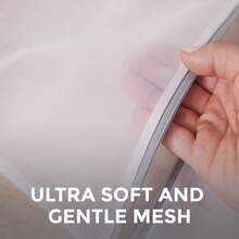 HOME GENIE Bolsas De Lavanderia De Malla Duraderas Y Suaves Para Lavar Prendas Delicadas Cremallera De Silicona Aptas Para Brasieres Lenceria Y Ropa De Bebe Bolsa De Red Para Lavado Y Secado Sin - Blanco - View 3