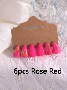 6pcs/Set Colorful Teardrop Earrings Set, Suitable For Women's Daily Wear, Great Gift For Mom Or Best Friend