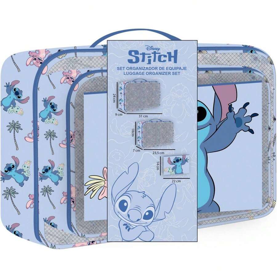 Lilo Y Stitch Stitch Travel Toiletry Bag For Boys And Girls - Perfect Children's Travel Set For Storing Hygiene Items - Ideal For Getaways, Vacations, Daycare Or School - Compact Toiletry Bag With Fun Character Designs - Multicolor - View 1