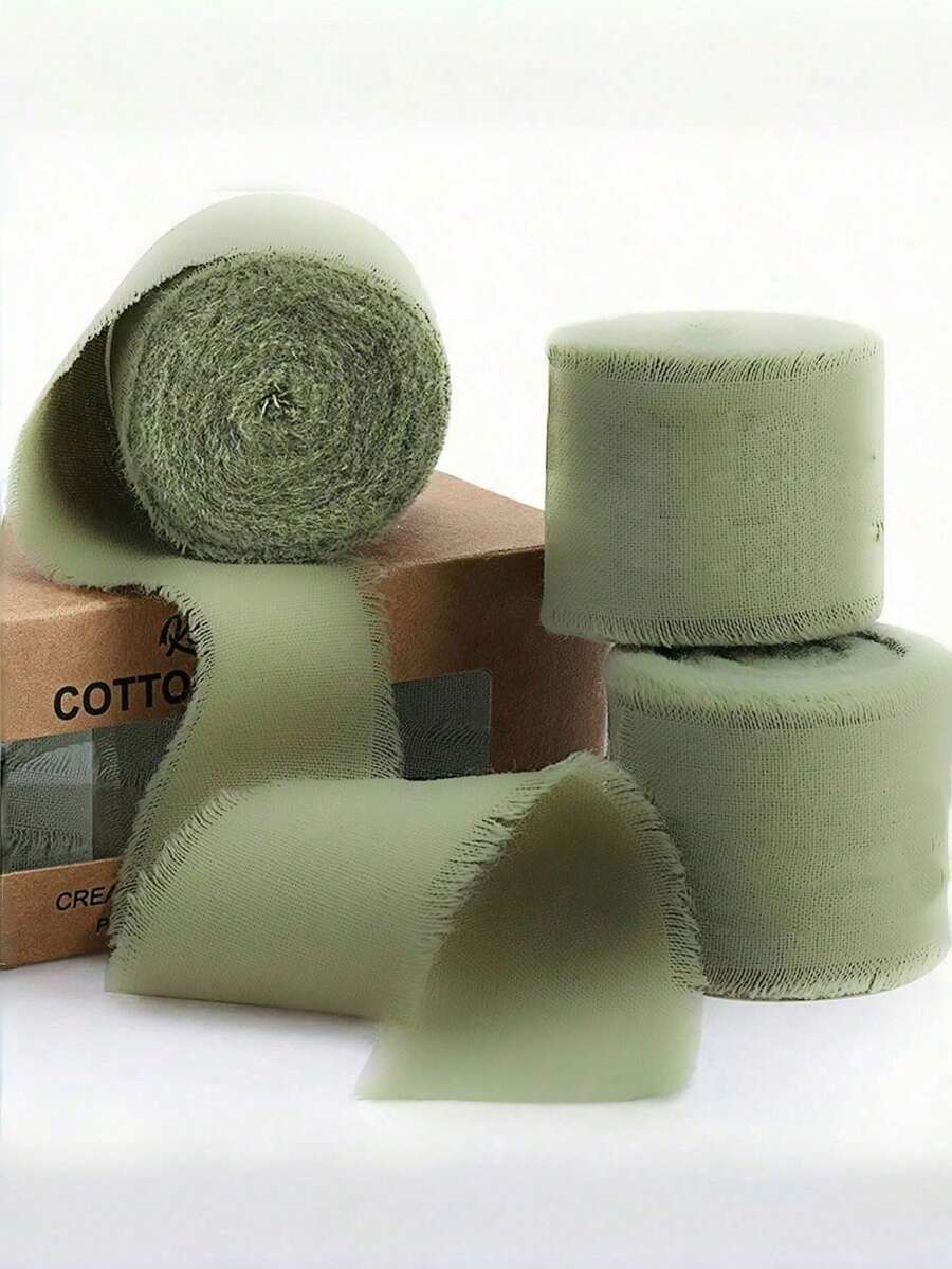 Fita de seda chiffon feita à mão, 4x500 cm, adequada para casamentos, banquetes, presentes, artesanato e atividades decorativas, meio ambiente, festivais, festas e embalagens para presentes de fim de ano, decoração de casa.