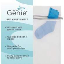HOME GENIE Bolsas De Lavanderia De Malla Duraderas Y Suaves Para Lavar Prendas Delicadas Cremallera De Silicona Aptas Para Brasieres Lenceria Y Ropa De Bebe Bolsa De Red Para Lavado Y Secado Sin - Blanco - View 2