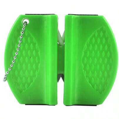 Afilador de cuchillos verde