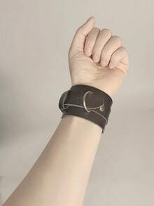 1/2件套真皮性感手铐和脚铐手镯，男女通用角色扮演道具，万圣节 - 黑色 - 查看 7