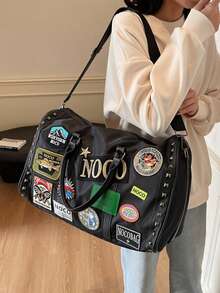 Retro Commuter New Multi-Function Handbag, Travel Bag, Large Capacity Short-Distance Business Trip Bag, Travel Bag, Luggage Storage Bag, Carry-On Bag, Dry And Wet Separation, Lightweight, Student Large Tote Bag, Simple Multi-Function Gym Bag, Shoulder Strap Commuter Travel Bag Bag For School School Accessories School Stuff Travel Essentials Holiday Vacation Duffle Bag Luggage Suitcase Travel Bag For Women