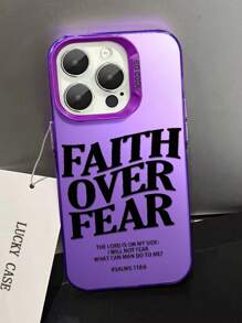 1pc Personalized Black Letters Compatible With Apple Phone 16/15/14/13/12/11/ProMax/Pro/Plus/Xs Max/XS/X, For Compatible With Sam Galaxy S22/S23/S24/S25/Plus/FE/Edge/Ultra Fall Prevention Anti-Shock, Anti-Slip, Anti-Drop, Camera Lens Protection, Silicone Anti Wear Phone